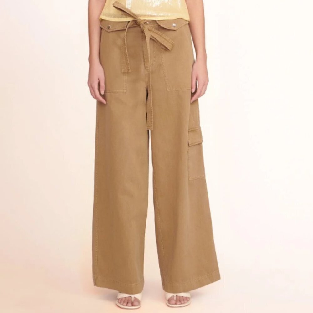 Nwot Staud Women's Brayden Wide Leg Jean Pant Rosemary Size 8